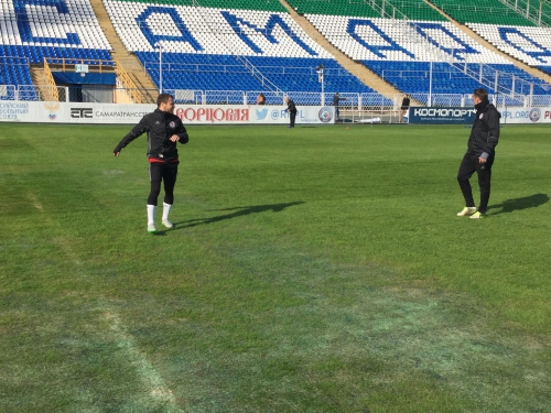 Тренировка в Самаре на стадионе "Металлург"